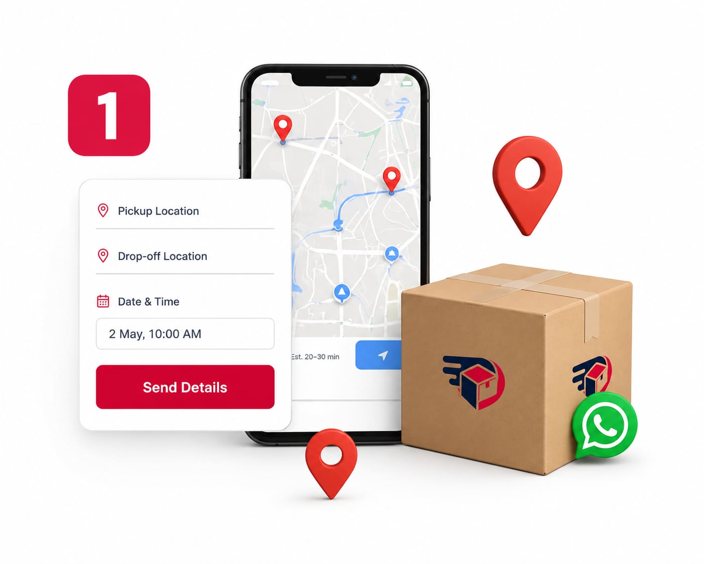 share delivery details